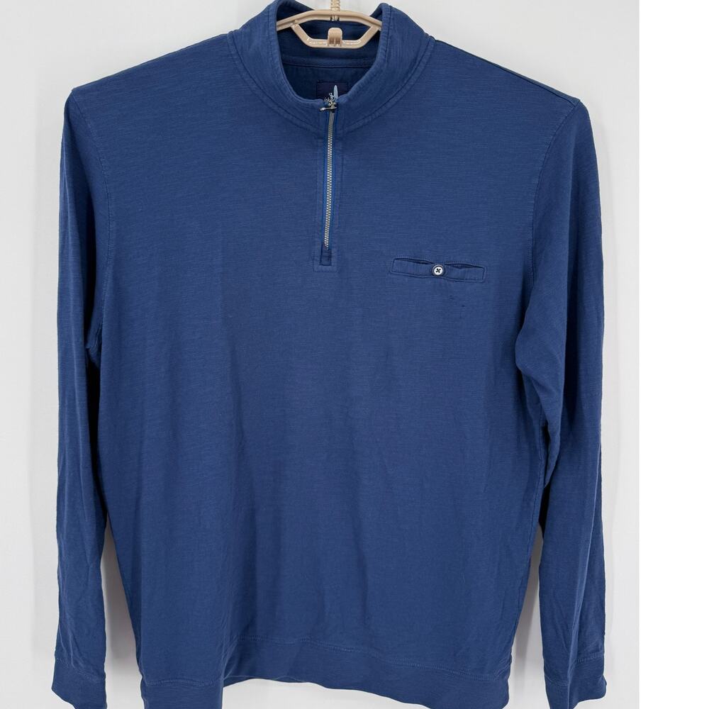 Johnnie O Mens 1/4 Zip Light Weight Pullover Sweatshirt Sweater One Pocket XL
